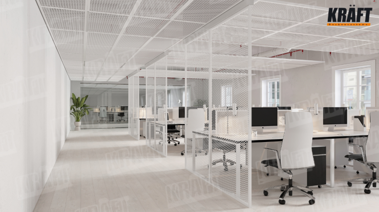 Когда офис дышит: пространство с KRAFT MESH